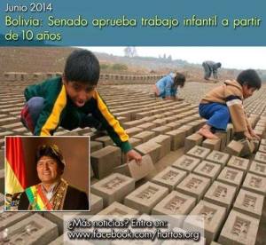 Evo Morales “Por razones culturales, los menores deben trabajar para desarrollar consciencia social”